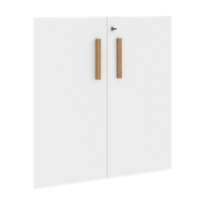 Низкие двери для шкафов с замком FORTA Белый FLD 40-2(Z) (794х18х766) в Энгельсе