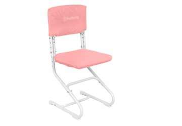 Набор чехлов на спинку и сиденье стула СУТ.01.040-01 Розовый, Замша в Саратове