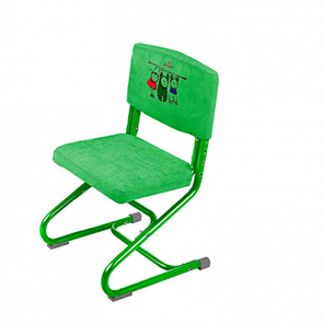 Чехол для стула СУТ 01-01 Зеленый, Замша в Саратове