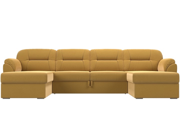 П-образный диван Бостон, Желтый (микровельвет) в Саратове - изображение 3