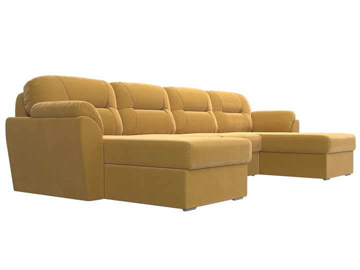 П-образный диван Бостон, Желтый (микровельвет) в Саратове - изображение 4