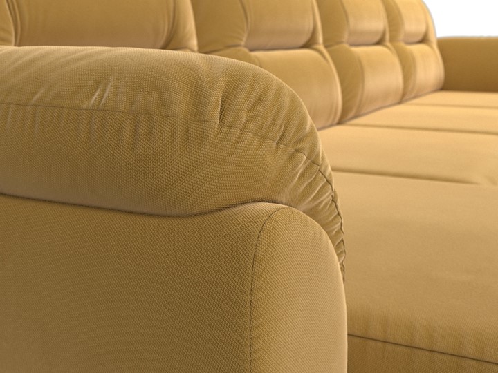 П-образный диван Бостон, Желтый (микровельвет) в Саратове - изображение 5