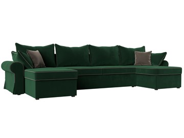 П-образный диван Элис, Зеленый (велюр) в Саратове