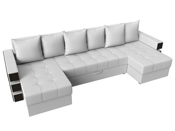 Большой П-образный диван Венеция боннель, Белый (Экокожа) в Саратове - предосмотр 5