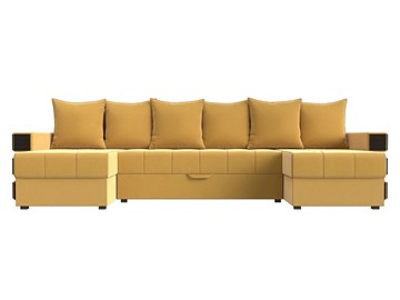 П-образный диван Венеция боннель, Желтый (Микровельвет) в Саратове - предосмотр 1