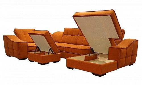Угловой диван N-11-M (П1+ПС+УС+Д2+Д5+П1) в Энгельсе - изображение 2