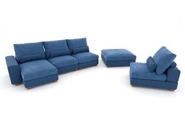 П-образный диван V-10-M П (П1+Д4+Д2+УС+ПС), Memory foam в Энгельсе - предосмотр 2