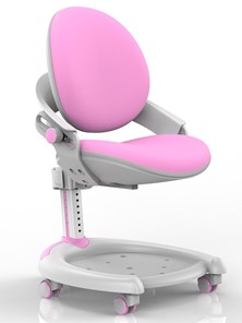 Растущее кресло Mealux ZMAX-15 Plus, Y-710 PN, белый металл, обивка розовая однотонная в Энгельсе