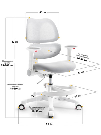 Растущее детское кресло Dream Air Y-607 G в Саратове - изображение 2