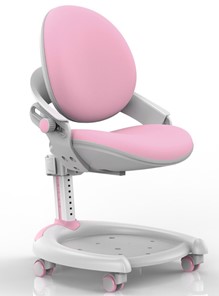 Детское растущее кресло Mealux ZMAX-15 Plus, Y-710 PN Light, белый металл, обивка светло-розовая однотонная в Энгельсе