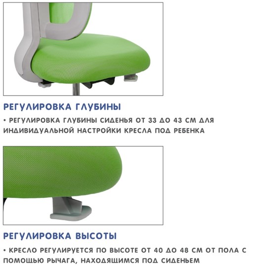 Кресло растущее Holto-22 зеленое в Саратове - изображение 8