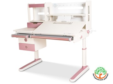 Детский стол-трансформер Mealux Oxford Max, Белый/Розовый в Энгельсе - предосмотр