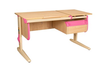 Растущий стол 1/75-40 (СУТ.25) + Tumba 1 Бежевый/Бежевый/Розовый в Энгельсе