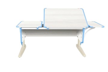 Детский стол-трансформер 4/75-40 (СУТ.42)  + Polka_b 4/550 Рамух белый/бежевый/ниагара в Саратове