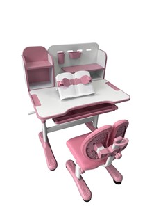 Парта растущая + стул Vivo Pink FUNDESK в Энгельсе - предосмотр 2