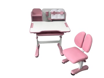 Парта растущая + стул Vivo Pink FUNDESK в Энгельсе - предосмотр 3