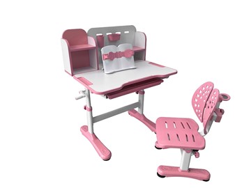 Парта растущая + стул Vivo Pink FUNDESK в Саратове - предосмотр