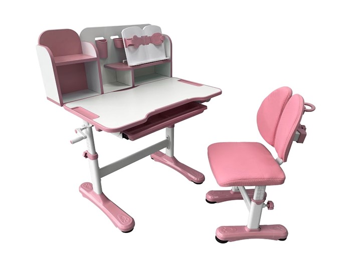 Парта растущая + стул Vivo Pink FUNDESK в Энгельсе - изображение 4