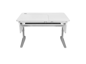 Растущий стол L/70-45 (СУТ 62) с лотком, белый/серый/белый в Энгельсе