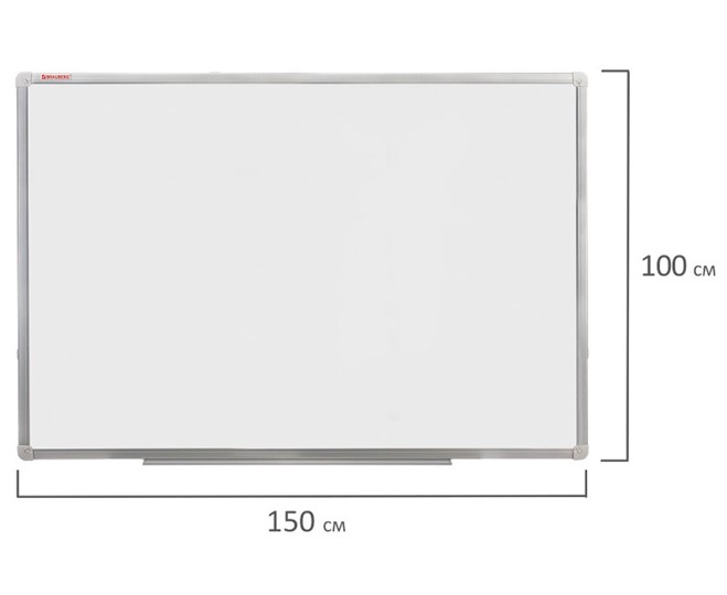 Доска магнитная настенная BRAUBERG 100х150 см, алюминиевая рамка в Саратове - изображение 8
