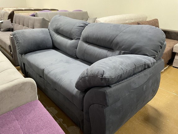 Прямой диван Шарлотта 3 Antares 13 иск. замша в Саратове - изображение