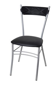 Кухонный стул Бистро Софт СРП-080С Эмаль, с мягкой спинкой Экотекс черный в Саратове